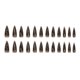 thumbnail image 4 of GUFUGU Uñas postizas adhesivas negras estilo stiletto para Halloween, 24 piezas, 4 of 7