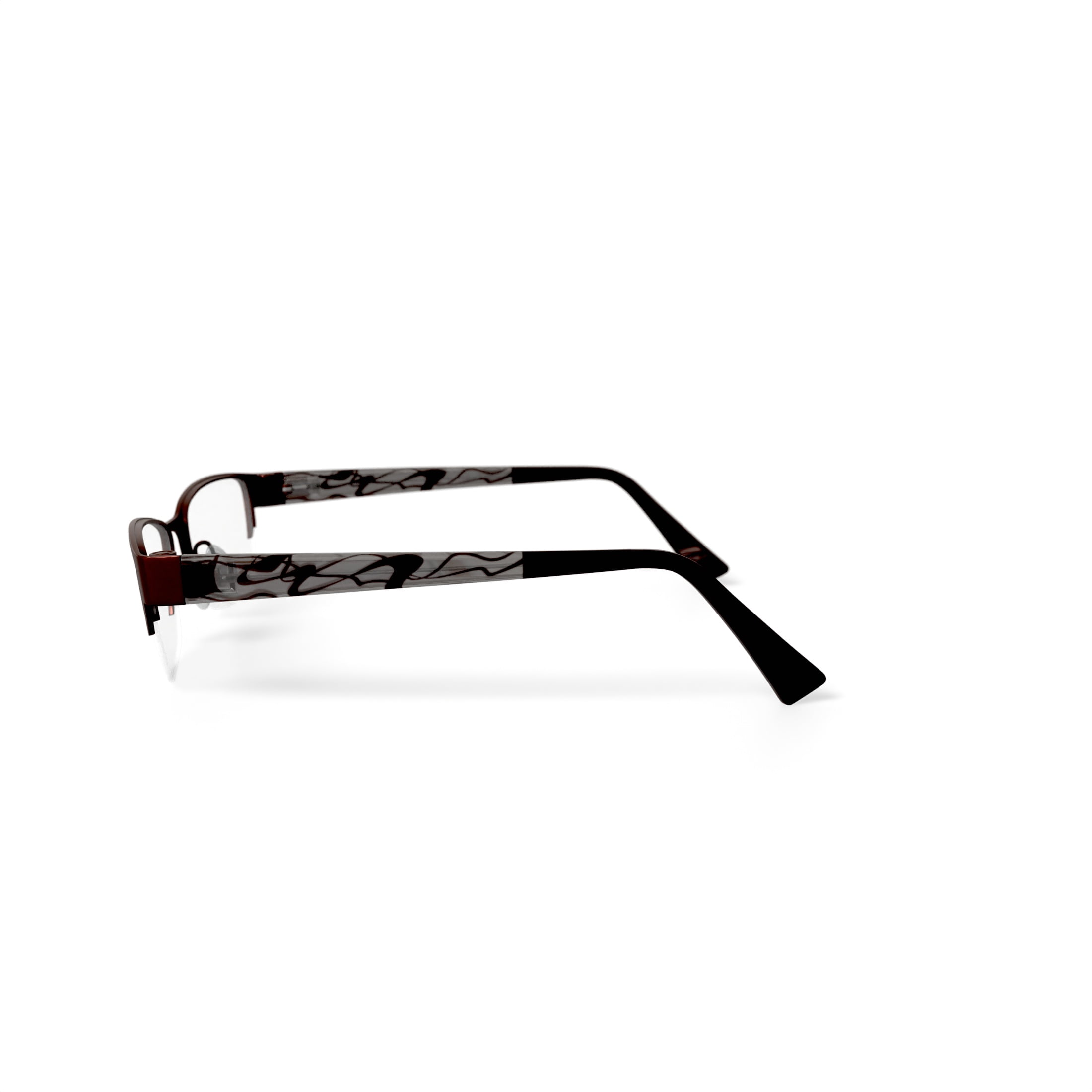 EasyClip Women’s EC326 Square Prescription Eyeglasses with Case, Red