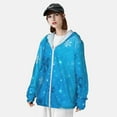 thumbnail image 3 of Xecao Winter With Snowflakes for Sun Shirt-A lightweight, Hoodie-Style Long-Sleeve UV Protection Garment Designed for Other Outdoor Activities. -X-Large, 3 of 7