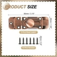 thumbnail image 2 of Uxcell Barrel Bolt Latch Vintage Slide Lock with Mounting Screws for Wooden Door Barn Fence Shed Window Red Bronze 3 Inch, 2 of 7