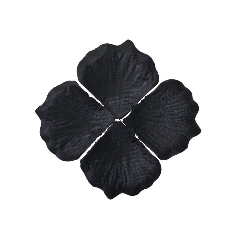 Artificial Silk Rose Petals Wedding Flower for Decoration, Black