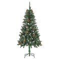 thumbnail image 2 of vidaXL Artificial Pre-lit Christmas Tree with Pine Cones 150 cm, 2 of 5