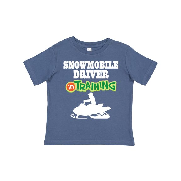 Inktastic Snowmobile Driver in Training Boys Toddler T-Shirt