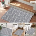 thumbnail image 5 of Paisley Entryway Rug 2'x3'&nbsp; Non Slip Front Door Mats, Vintage Mediterranean Abstract Texture Gray Blue Entrance Rugs Indoor Outdoor Carpet, Washable Floor Mats Small Area Rug for Bedroom Kitchen, 5 of 8