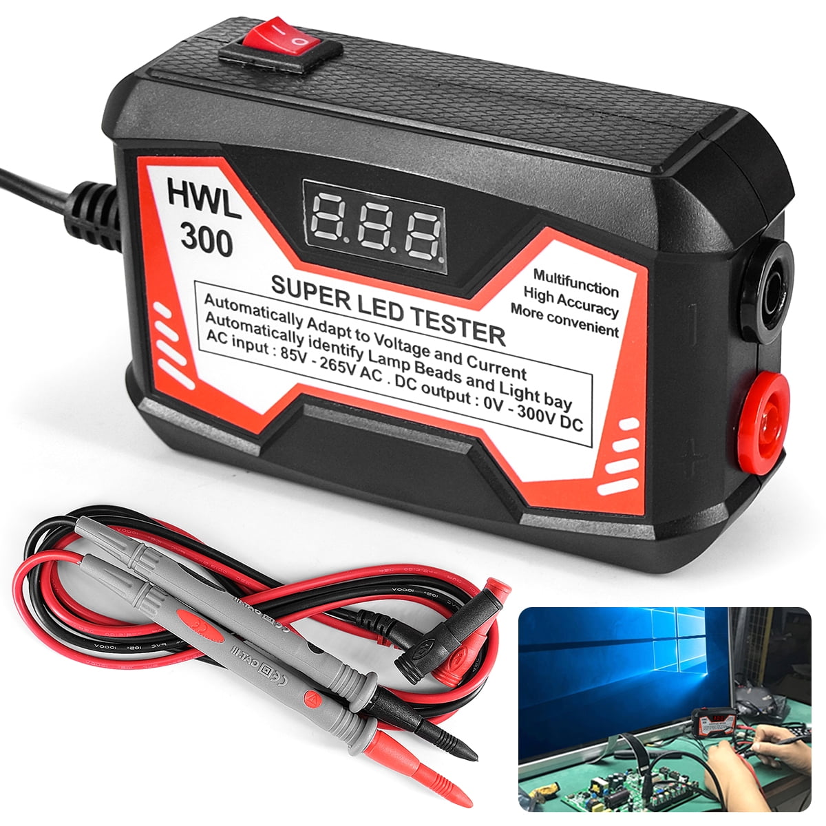 BUTORY LED LCD TV Backlight Tester, LED Light Bar Tester with Realtime