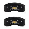thumbnail image 4 of MGP 4 Caliper Covers Engraved Front & Rear Chevy racing Red finish silver ch, 4 of 6