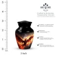 thumbnail image 2 of Phoenix In Fire Small Keepsake Urns For Human Ashes - Mini Cremation Urns For Ashes - Little Keepsake Urns For Adult Ashes Women & Men - Memorial Small Ashes Urn (Size- 3Inch), 2 of 5