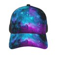 thumbnail image 3 of Galaxy Snapback Trucker Hats Baseball Caps Adjustable Mesh Back Ball Caps For Men Women, 3 of 5
