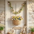 thumbnail image 4 of feimajia Colorful Easter Spring Vines Garland with Faux Eggs and Butterflies Artificial Floral Hanging Decorations for Home, 4 of 6