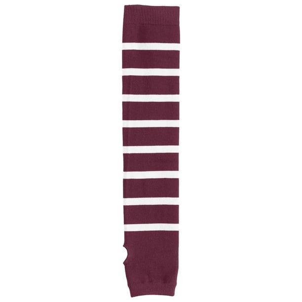 Calcetines Sport-Tek® con rayas en los brazos. STA03 Granate/ Blanco L/XL deporte-tek STA03