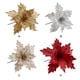 thumbnail image 4 of Advancent Tela con amplias aplicaciones de flores navideñas para iluminar el elegante adorno navideño del árbol de Navidad Kits de decoración para fiestas Plata, 4 of 6