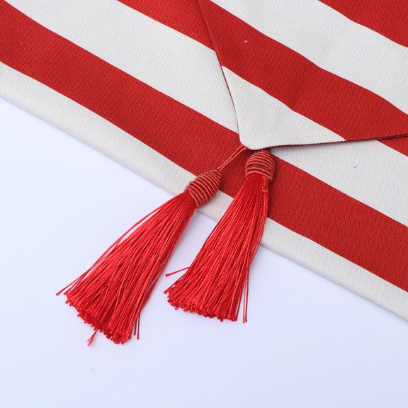OUNONA Party Table Runner Decoration Red for American Independence Day Tables