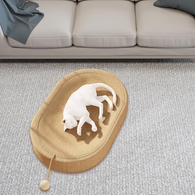 Cama rascadora para gatos, nido para dormir para gatitos, cama multiusos para mascotas, tablero rascador ovalado para pulir las , para gatitos sin orejas