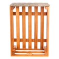 thumbnail image 4 of Evergreen Storage bench with 3 drawers with rattan weaving, 4 of 8