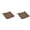 Brown, variant on 2Pcs 19x19x2 Inch Outdoor Cushion Covers Replacement Seat Cushion Cover for Patio Furniture Chair,Water Resistant, Waterproof and Fade-Resistant Outdoor Cushion Cover - For Rattan Chair & Lounge