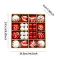 thumbnail image 3 of CY5O5ee Christmas Ornaments Set Shatterproof Fall Christmas Tree Decorations Ball Hanging Ornaments for Xmas Trees Decor Festival Decorative Gift Box Set, 3 of 7