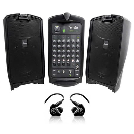FENDER PASSPORT EVENT Portable 8" Bluetooth PA DJ Speaker System+Mackie Monitors