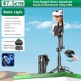 thumbnail image 1 of 4-in-1 Multifunctional 18.7in Magnetic Selfie Stick,Universal 360° Rotation Phone Tripod with Wireless Remote for Vlogging, Selfies, 1 of 5