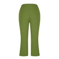 thumbnail image 6 of Noric Women's High Waisted Capri Leggings Skinny Fit Stretchy Workout Pants for Yoga Running Summer Activewear, 6 of 7