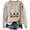 Beige, variant on Shadoumai Christmas Sweaters for Women Snowman Cozy Jacquard Female Holiday Pullover Plus Size Women's Christmas Sweater