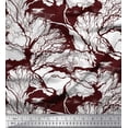 thumbnail image 1 of Soimoi Polyester Crepe Fabric Landscape & Tree Shirting Printed Craft Fabric by The Yard 52 Inch Wide, 1 of 1