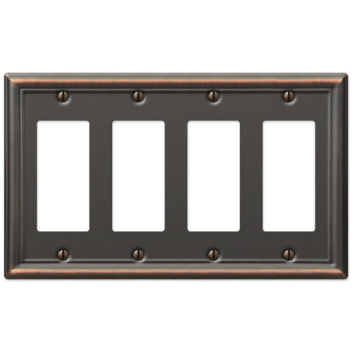 Everything Doors Oil Rubbed Bronze Triple Switch Plate Toggle Cover 