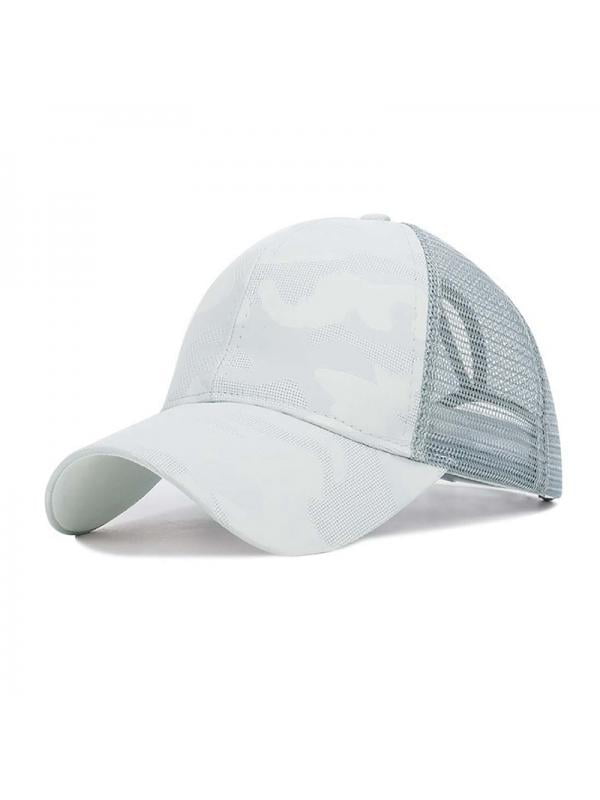 Women Summer Baseball Cap Cycle Ponytail Hat Snapback Sun Shade Sports Mesh Cap 