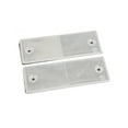 thumbnail image 1 of Unique Bargains Reflector Self-adhesoive Rectangle Trailer 145mm x 50mm White Plastic Car 2PCS, 1 of 2