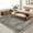 Brown, variant on Garvee 9'x12' Washable Area Rugs for Living Room Floral Print Medallion Rug Non-Slip Low Pile Carpet for Bedroom, Brown