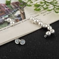 thumbnail image 6 of 10 set Brass Magnetic Clasps with Loops Nickel Free Round Silver color Plated 11.5x6mm Hole: 1.2mm, 6 of 6