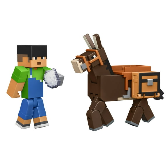 Minecraft Toys, 2-Pack of Action Figures, Gifts for Kids