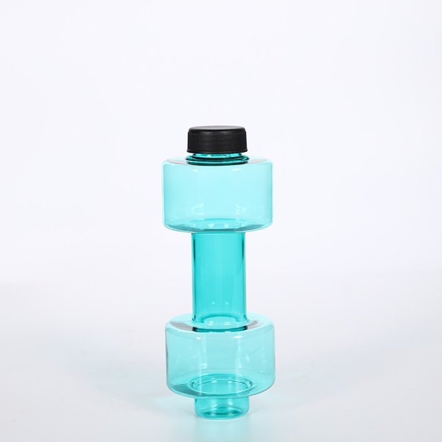 Hervidor para ejercicio con mancuernas creativo, llenado de agua, taza de agua con mancuernas, mancuerna de inyección de agua portátil, olla de plástico para músculo del brazo