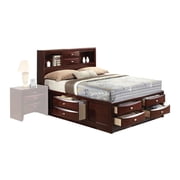 Acme Ireland Eastern King Bed with Storage in Espresso, Multiple Sizes