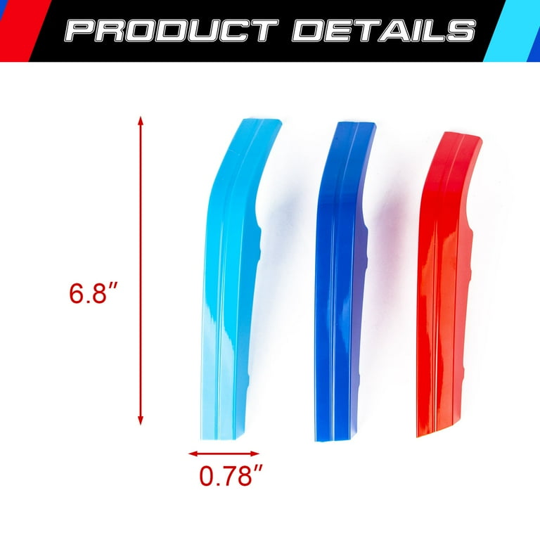 Lavanda) 2X Strisce di rivestimento per griglia anteriore, adesivi per cornice per BMW E60 E61
