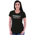 thumbnail image 4 of Psychoville Population Nine Funny Womens Fitted Plus Size Graphic Tee Brisco Brands 2X, 4 of 5