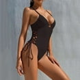 thumbnail image 4 of MSJUHEG Push Up Swimwear,Monokini,Halter Swimwear,Strapless Swimsuits for Women,High Waist Bathing Suit,Monokini Swimsuits for Women,Plus Size One Piece Swimsuit Black L, 4 of 8