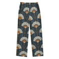 thumbnail image 2 of FORMRS Kids Pajama Pants with Pockets Size 6-8Y Boys Lounge Sleep Bottoms, Orange Elegant Geometric, 2 of 8
