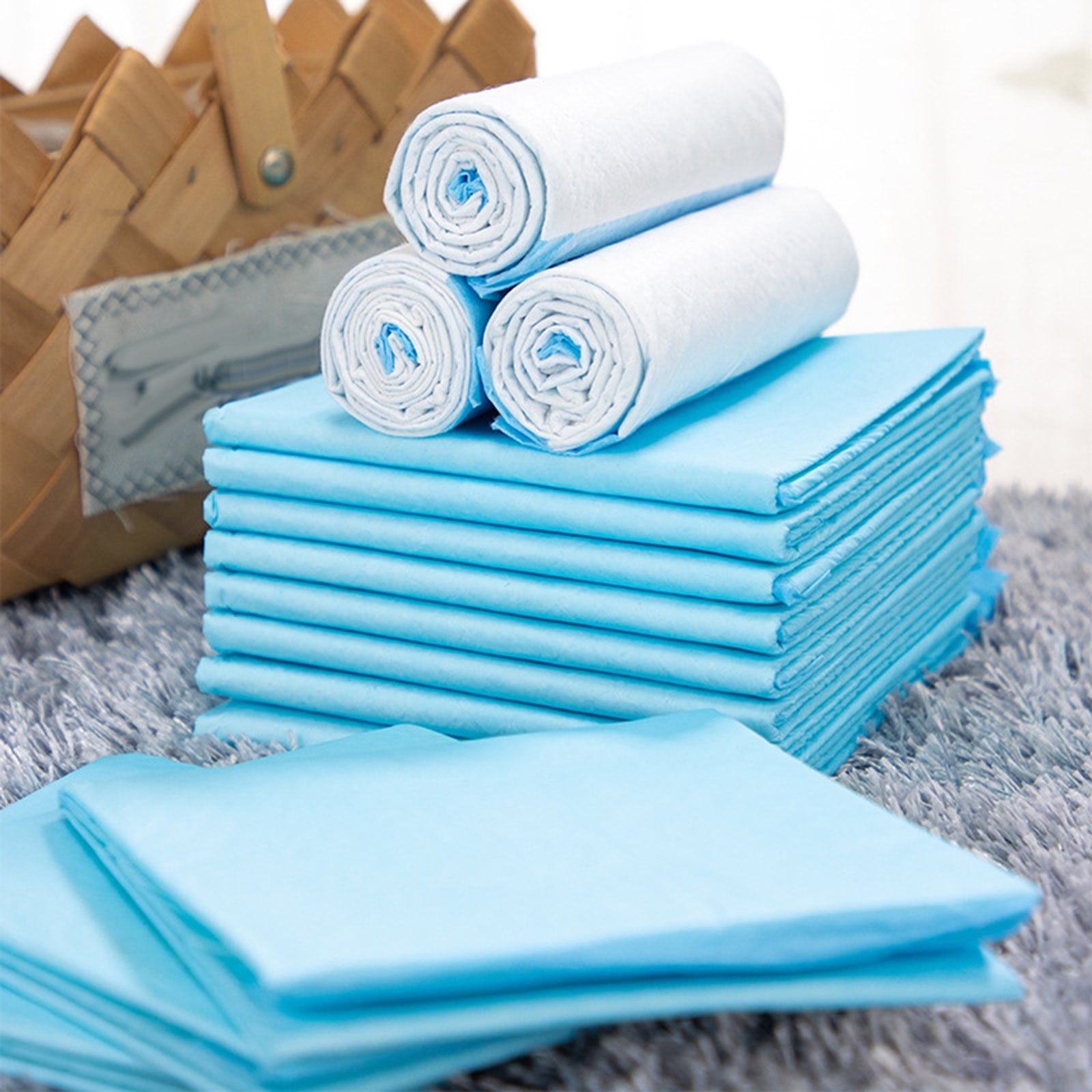 Puppy Potty Training Pads 20-Count - Extra Thick 6-Layer Dog Pee Pads | Leak-Proof Disposable Pet Pads for Indoor Use | Great for Puppies, Senior Dogs & Housebreaking