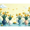 thumbnail image 4 of Floral Tulip Backdrop Banner with Spring Flowers for Garden Party Wedding Decoration Event Background Photography Prop Neon Decors Celebration, 4 of 4