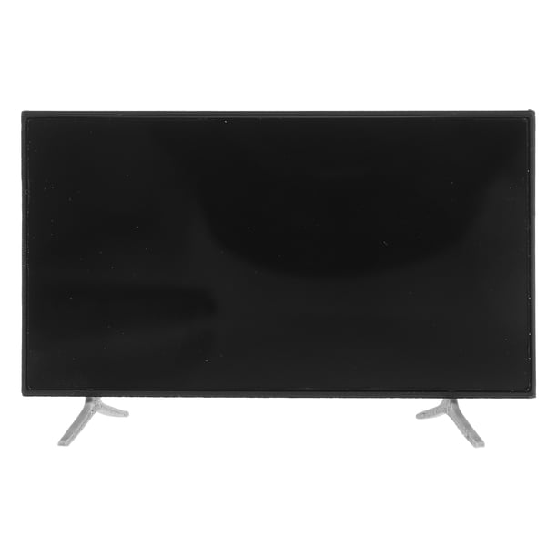ColoMX Televisor de casa de muñecas en miniatura: Televisor de casa de muñecas en miniatura 1:12 - Miniatura de juguete para niños - Accesorios para casas de muñecas Mini TV Modelo de pantalla