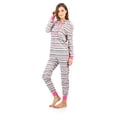 thumbnail image 3 of Ashford & Brooks Women's Fleece Hooded One Piece Pajama Jumpsuit, 3 of 5