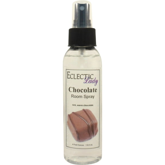 Chocolate Room Spray by Eclectic Lady, 4 Ounces, Fragrant Aromatic Room Mist For Home, Room, Office