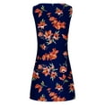 thumbnail image 5 of Taqqpue Summer Dresses for Women 2023 Casual Sleeveless O-Neck Hollow Out Floral Mini Dress A Line Loose Tank Dress Tunic Dress Beach Dress Sundress, 5 of 5