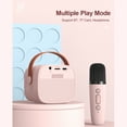 thumbnail image 3 of Mistaha Haut-Parleur Karaoké Bluetooth Portable avec Microphone, Modèle P2 - Micro Simple, Bleu, 3 of 7