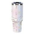 thumbnail image 2 of Cinnamoroll Car Cup Tumbler with Handle & Straw 40Oz Cupholder Water Bottle Insulated Stainless Steel Cup, 2 of 8