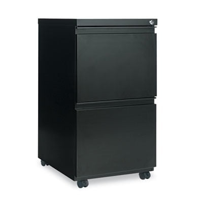 Alera 2 Drawers Vertical Lockable Filing Cabinet, Black