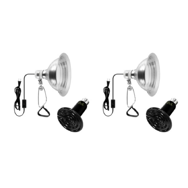 Combo de lámpara de calor, bombilla y lámpara tipo pinza Simple Deluxe, 150 W, 2 unidades