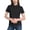 Black, variant on Lutiedan Henley Shirts for Women Classic Fit Button Down Collared Short Sleeve Work Blouses Loose Lightweigth Summer Business Casual Tops