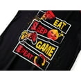 thumbnail image 3 of Beezizac 2-Piece Cozy Pajamas For Big Boys Sleep Face & Game Graphic Red Short Sleeves & Pants Soft PJs Set Kid Size 10, 3 of 7