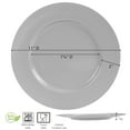 thumbnail image 4 of Calypso Basics, 6pc Melamine Dinner Plate Set, White, 4 of 5